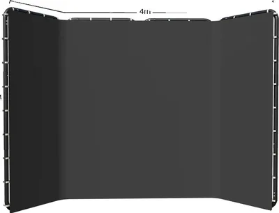 Obrázek produktu pro Pozadí fotoboxu, přenosný design, profesionální kvalita materiálu, 240x400cm černá barva