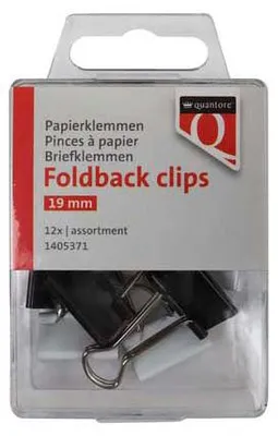Image de Clips de pliage Quantore 19 mm, 12st.