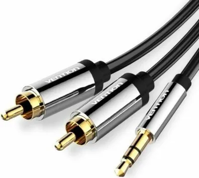 Zdjęcie produktu dla Kabel VENTION 2RCA 10 m do kina domowego Edifier DVD RCA na kabel AUX 3,5 mm, kolor czarny