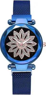 Produktbild von Elegante Magnetische Damenuhr Ornamento in Blau - Stilvoll und Anpassbar KP5081