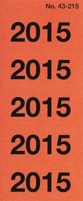 Produktbild von Jahreszahlen 2015 rot