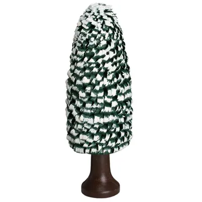 Produktbild von Ringelbaum Fichte mit Stamm grün/ weiß Holzbaum H= 8cm NEU