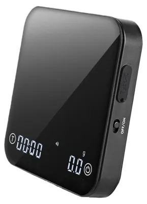 Immagine prodotto di INF Bilancia da caffè digitale ricaricabile USB 0.1g vetro temperato timer Nero