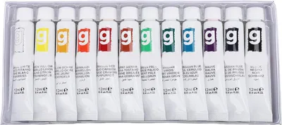 Obrázok produktu pre Sada tubiek s akvarelovými farbami, 12 ml, živé farby, tekuté tuby s guašou pre študentov, začiatočníkov, 12 farieb