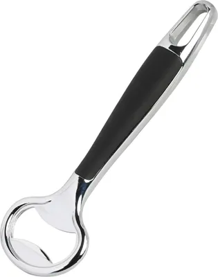 Produktbild von KESPER 90469 Flaschenöffner aus Edelstahl & Kunststoff, silber/schwarz