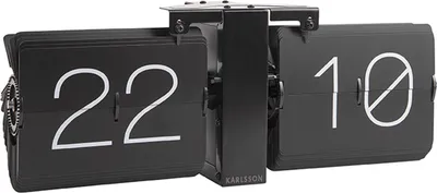 Produktbild von Karlsson - Flip Clock No Case - Schwarz - 36x8,5x14cm