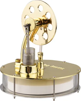 Produktbild von Niedertemperatur-Stirlingmotor Zusammengebauter Stromgenerator Wärmeexperiment Physikalischer Generator Modell mit Schwungrad Design Wissenschaftsexperiment DIY Bildung Spielzeug für Lehrer Erwachsene Kinder Schule Büroeinrichtung Lernspielzeuge
