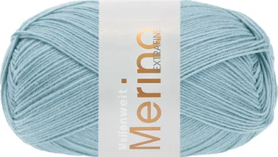 Produktbild von Lana Grossa MEILENWEIT 100 g MERINO EXTRAFINE weiche 4-fach Merino-Sockenwolle 420 m Farbe 2460 - Eisblau