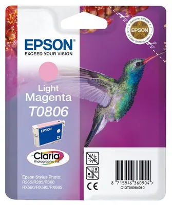 Productafbeelding van Epson Claria T0806 inktpatroon - Lichtmagenta - voor inkjetprinters
