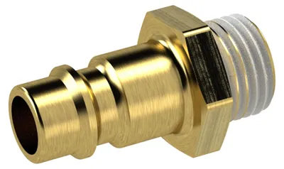 Produktbild von Riegler Nippel, NW 7,2 - 7,8, Messing blank, G 1/2 AG Gewindebeschichtung