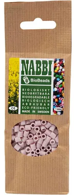 Produktbild von NABBI BioBeads, Größe 5x5 mm, Lochgröße 2,5 mm, medium, Rosa, 1000 Stk/ 1 Pck [HOB-9067646]