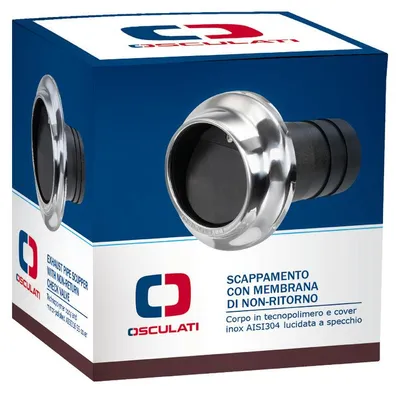 Immagine prodotto di Uscita di scarico in tecnopolimero e acciaio inox 75 mm, 1 pezzo