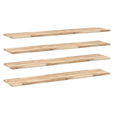 Produktbild von Schweberegale 4 Stk. 160x30x2 cm Massivholz Akazie Unbehandelt