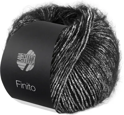 A ball of yarn with a black label.