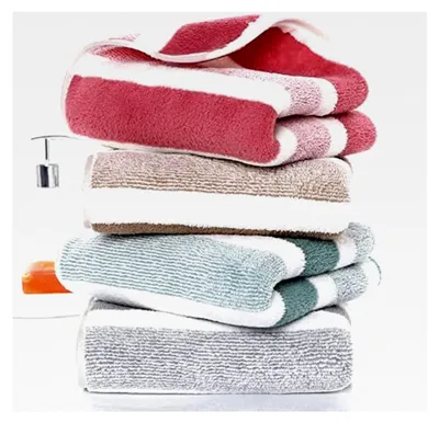 Produktbild von Mikrofaser Handtücher, Gesichtshandtücher, 4er-Set, 35,6 x 76,2 cm, schnell trocknend – für Badezimmer, Dusche, Spa