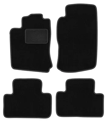 Produktbild von Velours-Fußmatten für Opel Vectra B 1996-2001 (Schrägheck/Limousine/Kombi) – 4-tlg, Schwarz, passgenau – Wielganizator LUX
