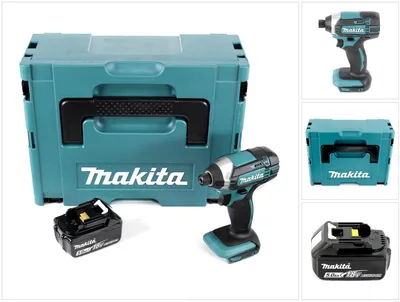Immagine prodotto di Makita DTD 152 T1J Avvitatore ad impulsi a batteria 18V in valigetta Makpac + 1x Batteria BL 1850 5,0 Ah - senza caricatore