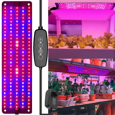 Produktbild von Pflanzenlampe LED Vollspektrum Pflanzenlicht für den Samenstart 150 LEDs Pflanzenleuchte Wachsen licht für Zimmerpflanzen mit 3/6/12H Zeitschaltuhr