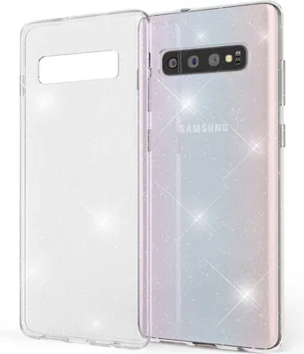 Obrázok produktu pre NALIA Glitter Case kompatibilný so Samsung Galaxy S10, Glitter Case Kryt na mobilný telefón Transparent