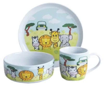 Produktbild von Van Well Kinderset 3-tlg. SAFARI