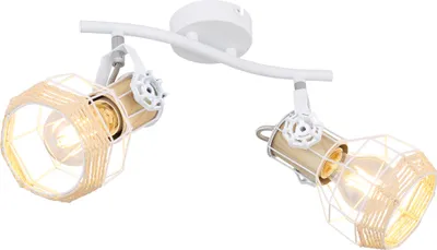 Produktbild von Globo Lighting Strahler Metall weiß, 2x E27
