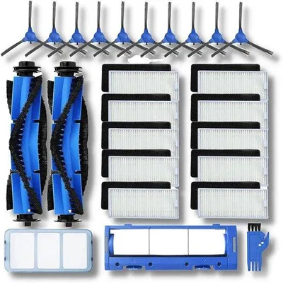 Produktbild von Ersatzteile für Staubsauger: Filter, Seiten- und Kopfbürsten-Set, 25 Stück.