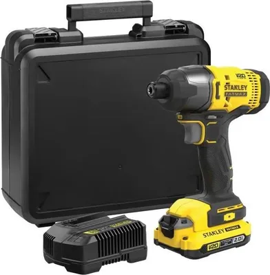 Immagine prodotto di Avvitatore a impatto a batteria STANLEY FATMAX V20, 18 V, brushless, 165 Nm, batteria da 2 Ah + caricabatteria da 2 A