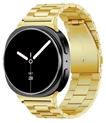 Produktbild von By Qubix Edelstahl-Gliederarmband - Gold - passend für Samsung Galaxy Watch 8 - 40 mm / 44 mm