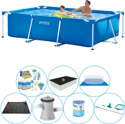 Obrázek produktu pro Rámový bazén Intex Rectangular 260x160x65 cm - Komfortní balíček pro bazén