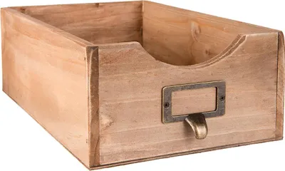 Produktbild von Clayre & Eef Zeitschriftenhalter 18x29x10 cm Braun Holz