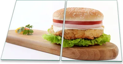 Produktbild von Herdabdeckplatte Glaskeramik 2-Teilig 2x40x52 Essen Braun Abdeckung Spritzschutz Glas