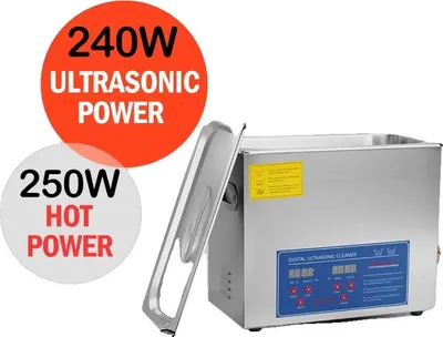 Obrázek produktu pro Ultrazvukový čistič, objem 6 l, výkon ultrazvuku 240 W, ultrazvukový čistič 6 l, EU
