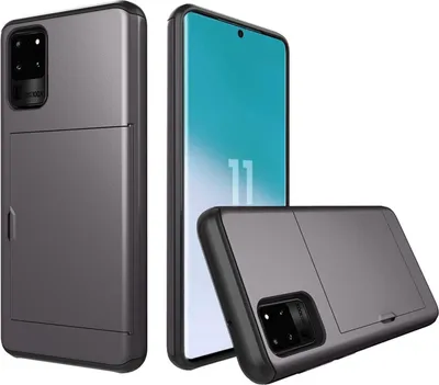 Obrázek produktu pro Pouzdro pro Samsung Galaxy S20 Ultra 6,9" se slotem na kartu Kryt pouzdra Nárazuvzdorný šedý