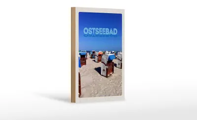 Produktbild von Holzschild Reise 12x18 cm Ostseebad Deutschland Meer
