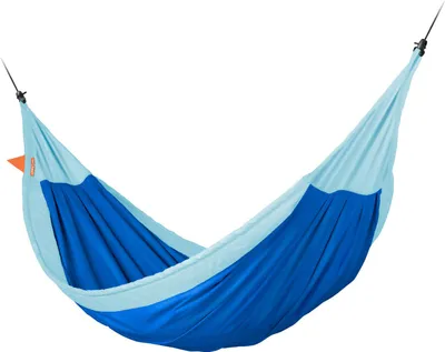 Produktbild von La Siesta Kinder-Maxi-Hängematte Moki Max dolphy blau aus Baumwolle inkl. Befestigungsmaterial