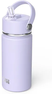 Produktbild von Isolierter 14-oz-Kindernagel, stahlerner Trinkbecher mit Grasstange, 420-ml-Thermosbecher für Kinder, isolierter, wiederholbarer stählerner Becher, leckfreier Wasserbecher, hält 24 Stunden kalt