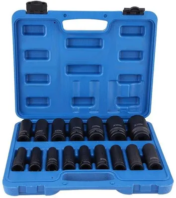 Productafbeelding van Schokschroevendraaiermoeren set 16-delig - 1/2 inch