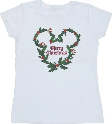 Produktbild von Disney - "Merry Holly" T-Shirt für Damen BI33551 (S) (Weiß)