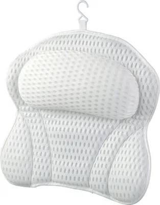 Produktbild von Badewannenkissen mit Saugnapf, Badewannenkissen , als Badewannenkissen Nacken- und Nackenkissen, Badewannenkissen für Badewanne, Badewannenkissen und Duschkissen Badewanne.,4D