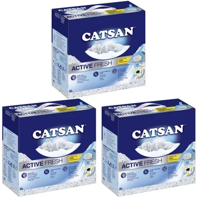 Produktbild von CATSAN® Active Fresh Katzenstreu 3 x 8l