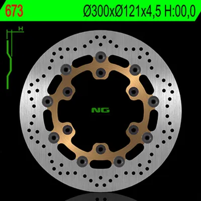 Obrázek produktu pro NG BRAKES Bremsscheibe schwimmend rund