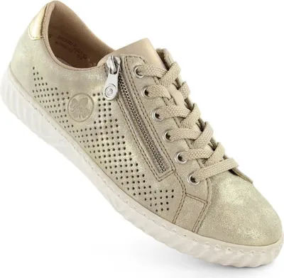 Produktbild von Rieker Damen Schnürschuhe 22393-36, 22393-37, 22393-38, 22393-39, 22393-40, 22393-41, 22393-42 RIE-N0901 lightgold/muschel 41