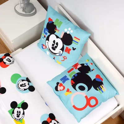 Produktbild von Disney Home Micky Maus Dekokissen mit Füllung und Reißverschluss 40x40 cm