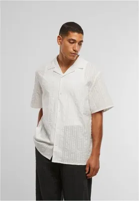 Obrázek produktu pro Pánská košile Urban Classics Seersucker Resort Shirt white - 5XL