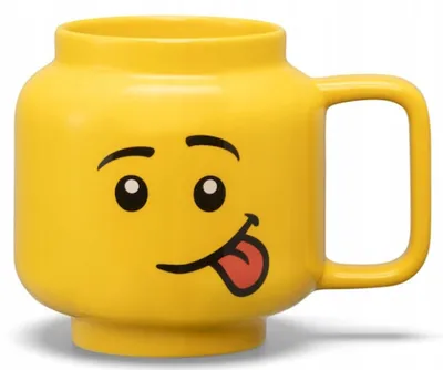 Obrázek produktu pro LEGO hrnek s hlavou minifigurky žlutá 530ml