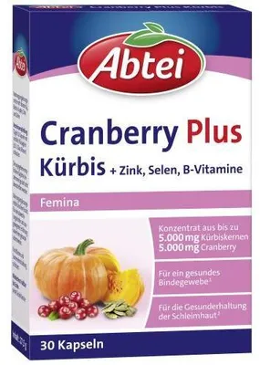 Obrázek produktu pro Abbey Pumpkin Plus Cranberry Capsules 30 kapslí