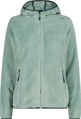 Produktbild von CMP HighLoft Fleece Damen Jacke mit Kapuze grün grün 36