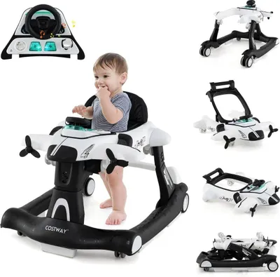 Image de Trotteur réglable 6 en 1 avec plateau et musique