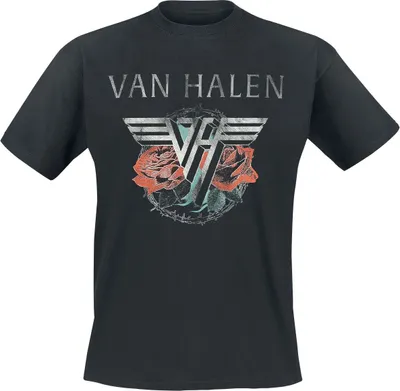 Produktbild von Van Halen T-Shirt Herren Tour 1984 schwarz Band-Merch, Bands 100% Baumwolle L