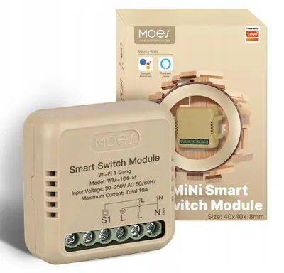 Produktbild von Moes WM-104-M Unterputz WLAN Schalter 1-Kanal Tuya
